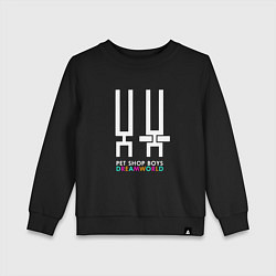 Свитшот хлопковый детский Pet Shop Boys - Dreamworld, цвет: черный