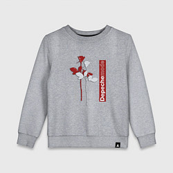 Свитшот хлопковый детский Depeche Mode - Roses violator, цвет: меланж