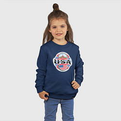 Свитшот хлопковый детский Style USA, цвет: тёмно-синий — фото 2