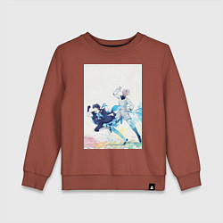 Свитшот хлопковый детский Ванитас Ной Архивист, цвет: кирпичный