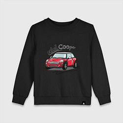 Свитшот хлопковый детский Mini Cooper, цвет: черный