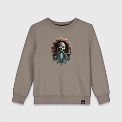 Свитшот хлопковый детский Адептус Warhammer, цвет: утренний латте