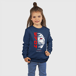 Свитшот хлопковый детский Mitsubishi Lancer - Evolution 4, цвет: тёмно-синий — фото 2
