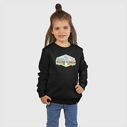 Свитшот хлопковый детский Добро пожаловать в Дублин, цвет: черный — фото 2