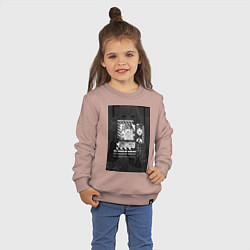 Свитшот хлопковый детский Марин Китагава Гяру, цвет: пыльно-розовый — фото 2