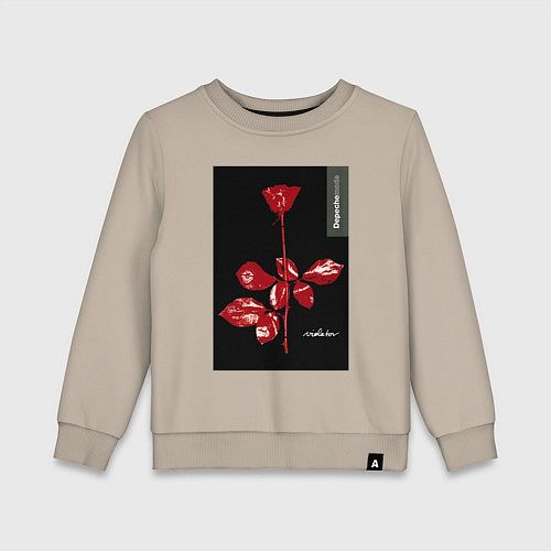 Детский свитшот Depeche mode rose / Миндальный – фото 1