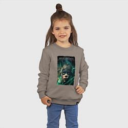 Свитшот хлопковый детский Senua - Game Hellblade, цвет: утренний латте — фото 2