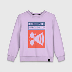 Свитшот хлопковый детский Depeche Mode - Music for the masses merch, цвет: лаванда