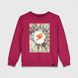 Свитшот хлопковый детский Хвост Феи Люси Хартфилия, цвет: маджента