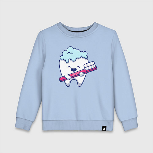 Детский свитшот Весёлый зубик / Мягкое небо – фото 1