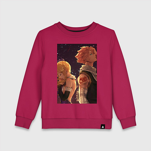 Детский свитшот Хвост Феи Нацу Драгнил Люси Хартфилия / Маджента – фото 1
