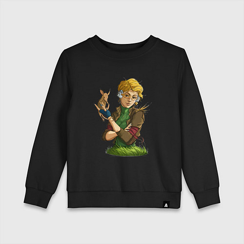 Детский свитшот Фиби - RimWorld / Черный – фото 1