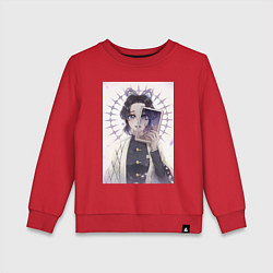 Свитшот хлопковый детский Клинок, рассекающий демонов Синобу Котё, цвет: красный