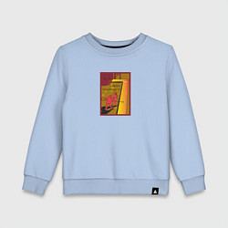 Свитшот хлопковый детский С днем металлурга, цвет: мягкое небо
