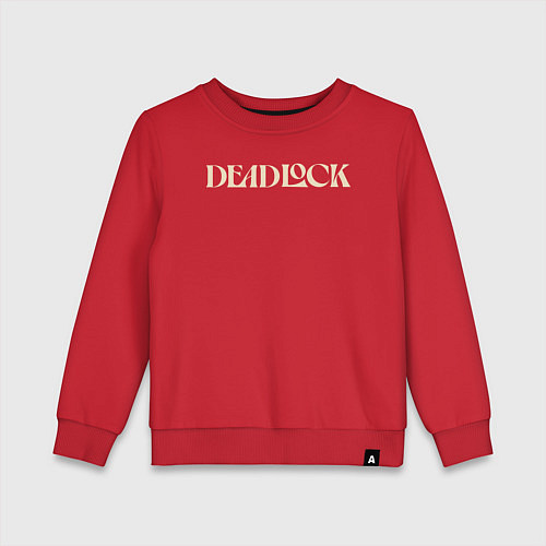 Детский свитшот Deadlock logotype / Красный – фото 1