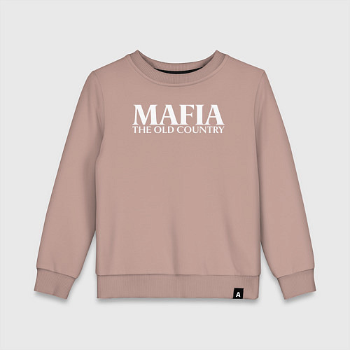 Детский свитшот Mafia the old country logo / Пыльно-розовый – фото 1