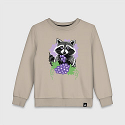 Детский свитшот Енот и виноград