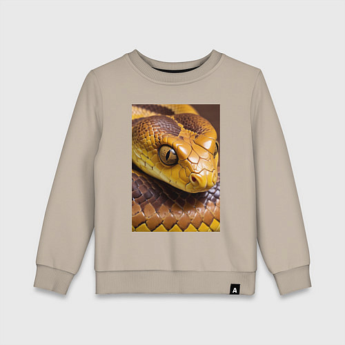Детский свитшот Песчаная змея / Миндальный – фото 1