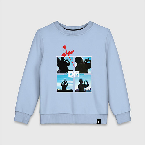 Детский свитшот Depeche Mode world in my eyes: red rose / Мягкое небо – фото 1