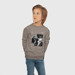 Свитшот хлопковый детский Stray kids Seungmin, цвет: утренний латте — фото 2