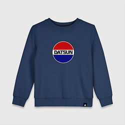 Свитшот хлопковый детский Datsun, цвет: тёмно-синий