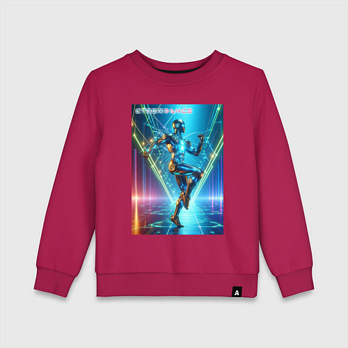 Детский свитшот Cool cyber dancer - neon glow / Маджента – фото 1