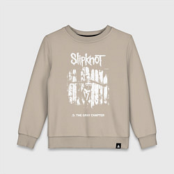 Свитшот хлопковый детский Slipknot - skeleton girl, цвет: миндальный