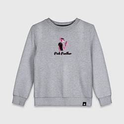 Свитшот хлопковый детский Pink Panther с телефоном, цвет: меланж