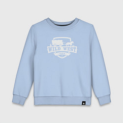 Свитшот хлопковый детский Дикий запад, цвет: мягкое небо