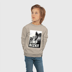 Свитшот хлопковый детский Limp Bizkit all, цвет: миндальный — фото 2