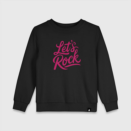 Детский свитшот Lets rock Зажигаем / Черный – фото 1