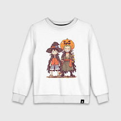 Детский свитшот Luffy и Zoro в хэлуинском костюме