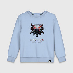 Свитшот хлопковый детский The Witcher logo, цвет: мягкое небо