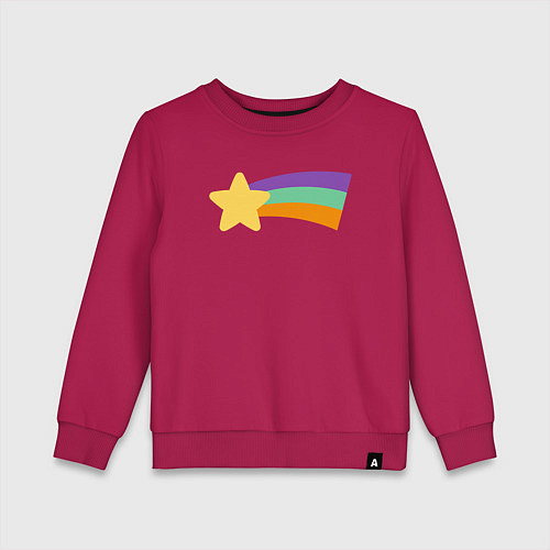 Детский свитшот Радужный свитер Мэйбл / Маджента – фото 1