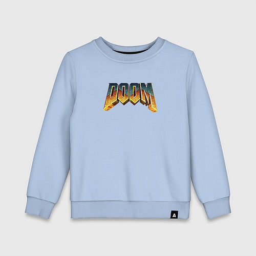 Детский свитшот Doom логотип / Мягкое небо – фото 1