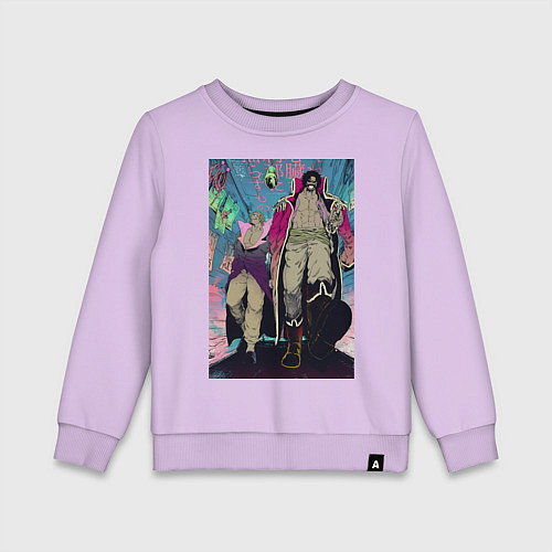 Детский свитшот Ван-Пис Роджер Гол Д / Лаванда – фото 1