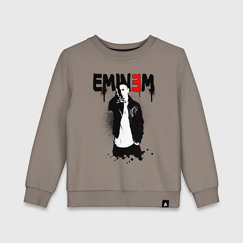 Детский свитшот Eminem finger / Утренний латте – фото 1