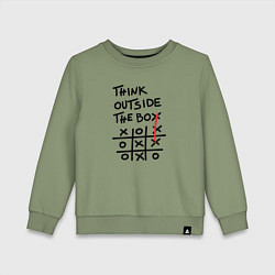 Детский свитшот Думай нестандартно