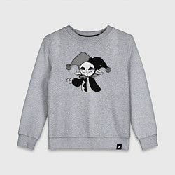 Свитшот хлопковый детский Мультяшный клоун, цвет: меланж