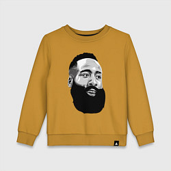 Свитшот хлопковый детский James Harden, цвет: горчичный