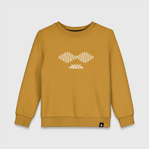 Детский свитшот Arctic Monkeys logo / Горчичный – фото 1