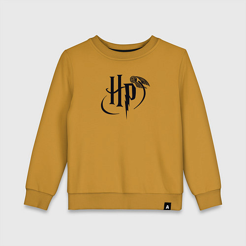 Детский свитшот Harry Potter logo / Горчичный – фото 1