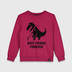 Свитшот хлопковый детский Godzilla best friend, цвет: маджента