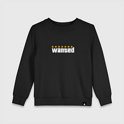 Свитшот хлопковый детский Wanted GTA, цвет: черный