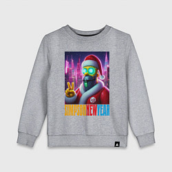 Свитшот хлопковый детский Simpson new year - fantasy, цвет: меланж