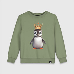 Детский свитшот Пингвинчик в короне