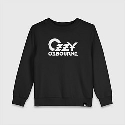 Свитшот хлопковый детский Ozzy Osbourne - logo, цвет: черный