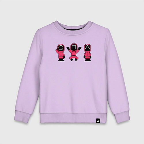 Детский свитшот Надзиратели игры в кальмара / Лаванда – фото 1