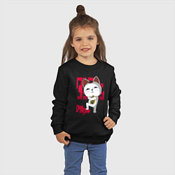 Свитшот хлопковый детский Турбо бабка, цвет: черный — фото 2