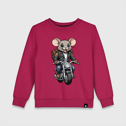 Детский свитшот Biker mice / Маджента – фото 1